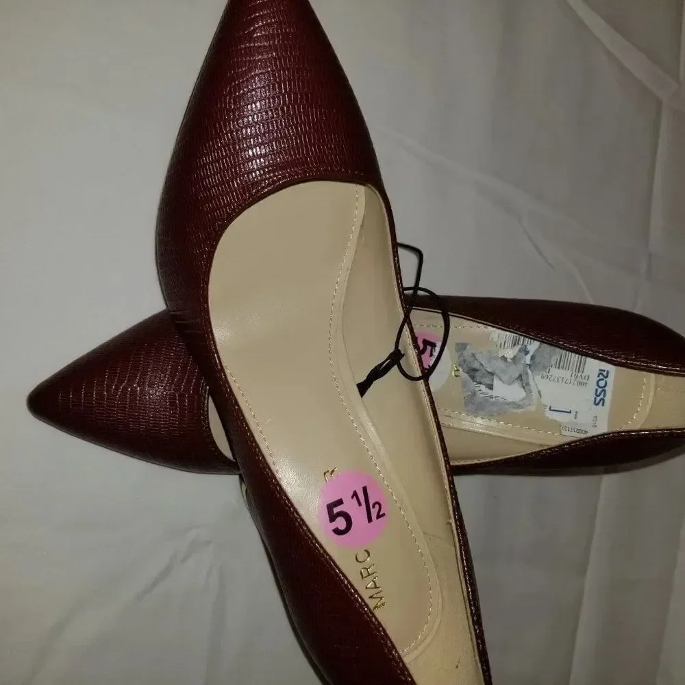 BRAND NEW MARC FISHER POINTED TOE BLOCK HEEL PUMP
